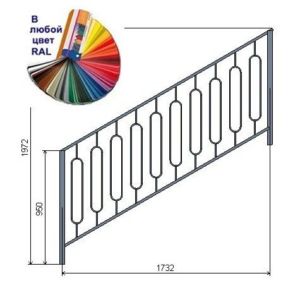 Перила из металла - ПМ34.1